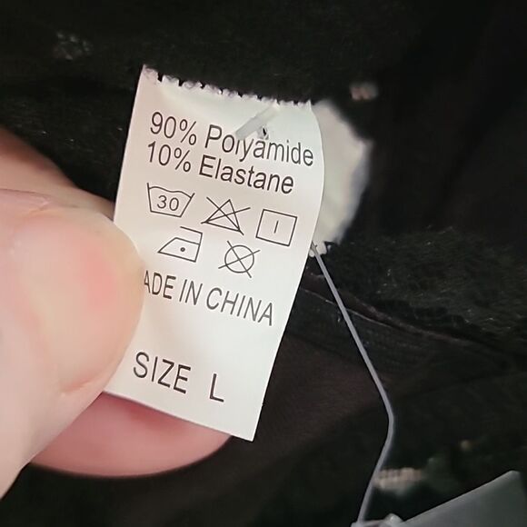 Kara & Kate Black Lacey Bra, Adjustable straps & 3 Hooks in Back,Size M & L,NWOT - Picture 6 of 6